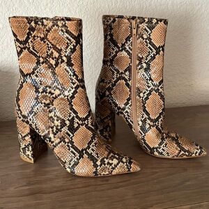 Jeffrey Campbell Siren-3 Snake Print Boots-7